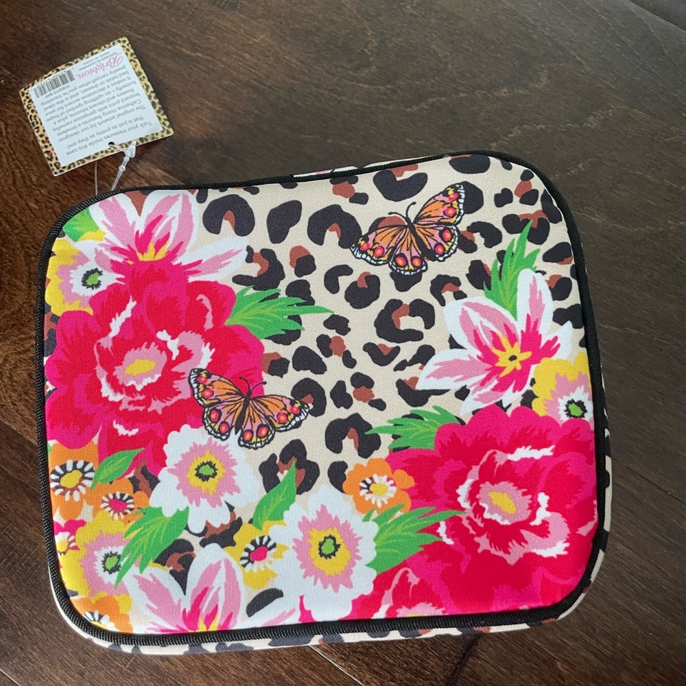 Brighton Floral and Leopard Print Pouch